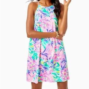Lilly Pulitzer Margot pastel swing dress pink blue XL